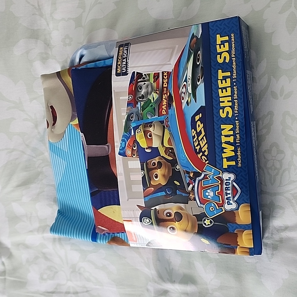 Paw patrol twin bed sheet set